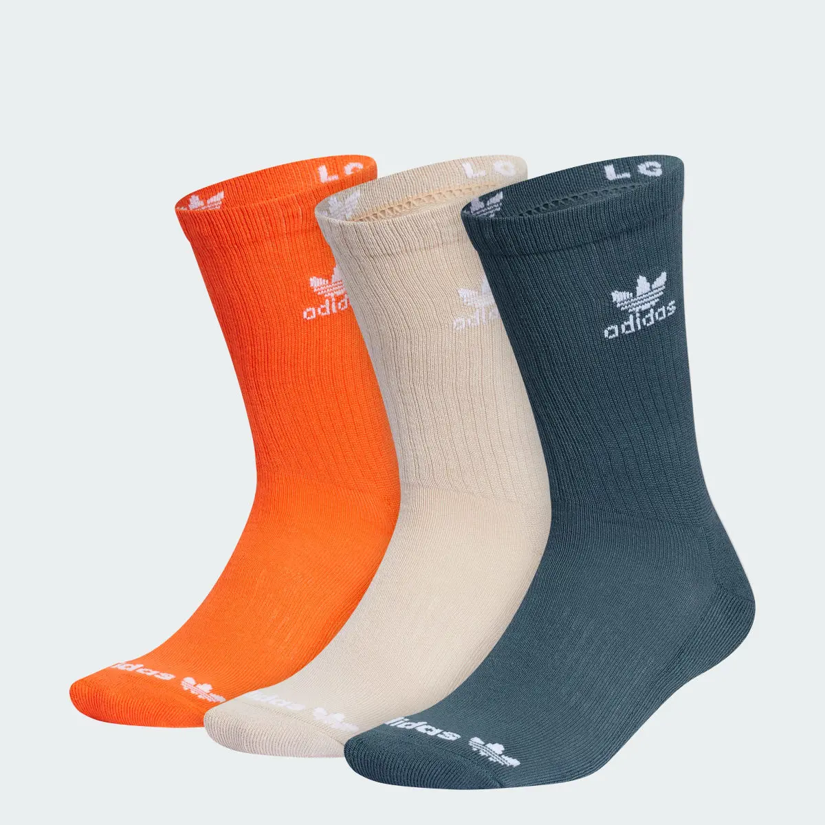 Adidas Trefoil Crew Socks 3 Pairs. 1
