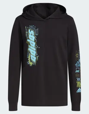 Long Sleeve Metaverse Hooded Tee