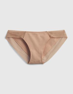 Gap Stretch Cotton Lace Bikini beige