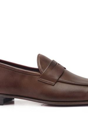 Koyu Kahverengi Loafer Ayakkabı -10014-