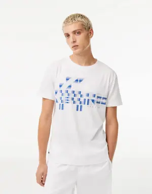 Lacoste Camiseta de hombre Lacoste SPORT x Novak Djokovic con estampado