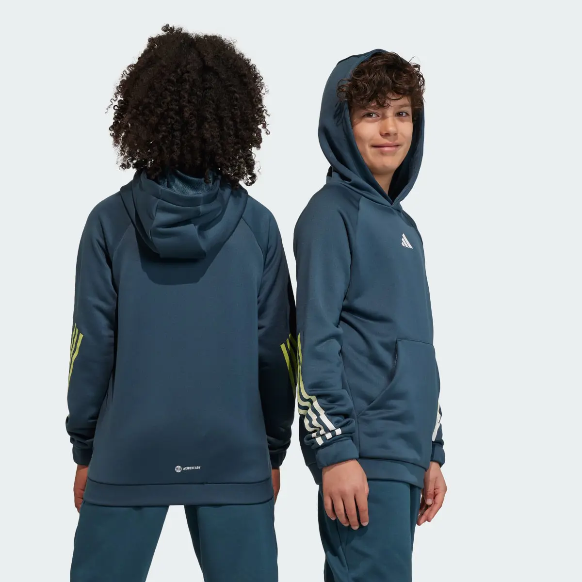 Adidas Train Icons AEROREADY 3-Stripes Hoodie. 2