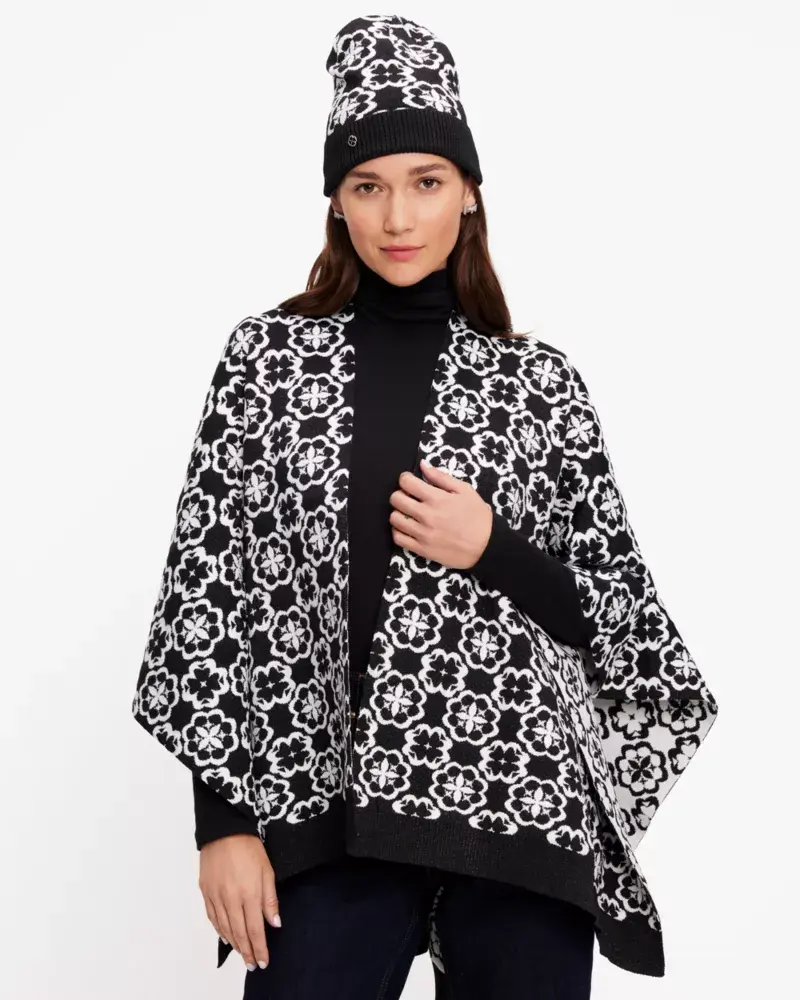 Kate Spade Arabesque Knit Ruana. 1