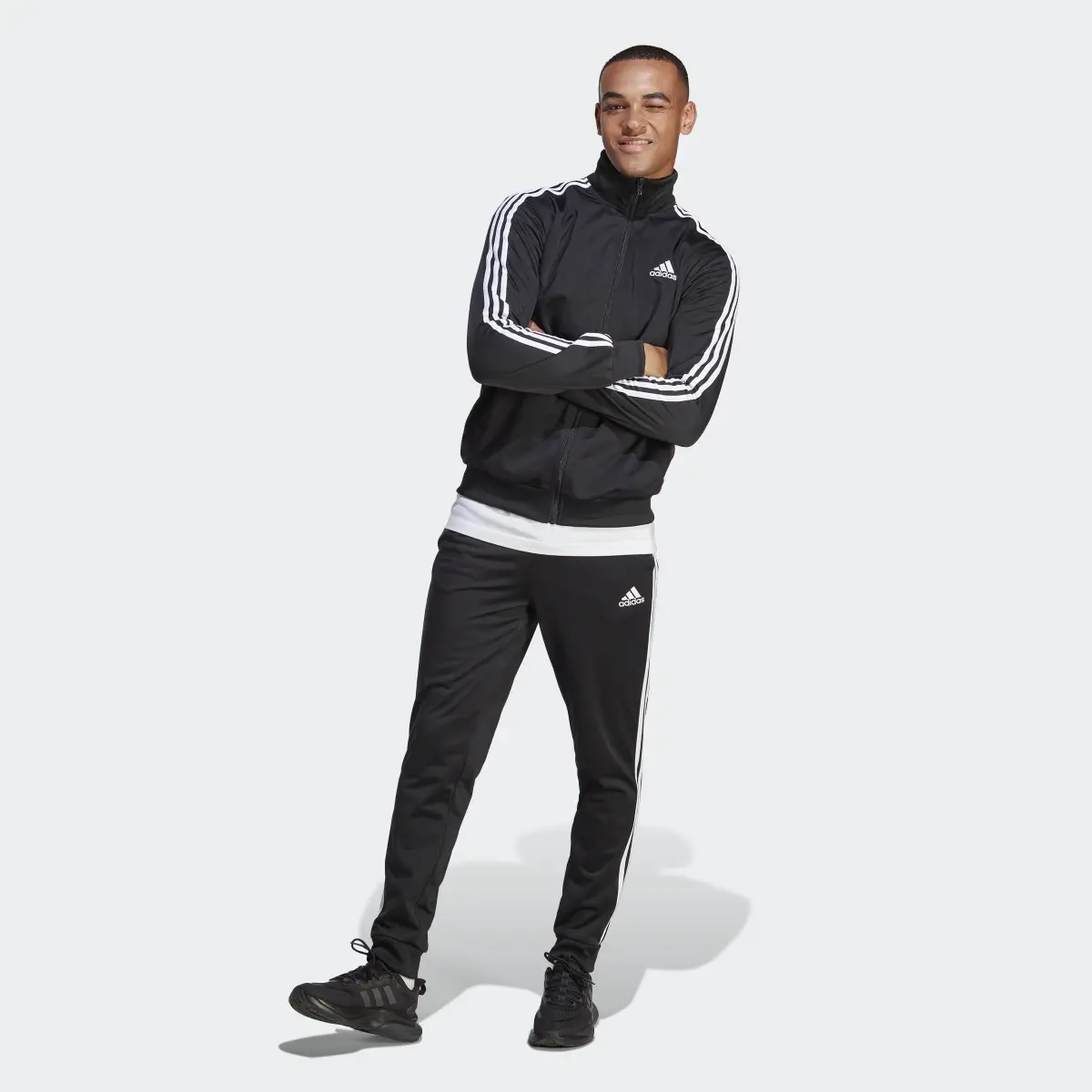 Adidas Basic 3-Stripes Tricot Track Suit. 2