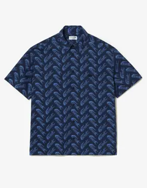 Men’s Short Sleeve Vintage Print Shirt