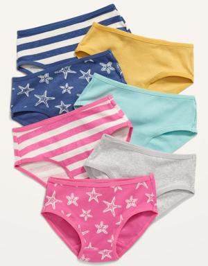 7-Pack Bikini Underwear for Toddler Girls orange