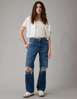 American Eagle Low-Rise Ex-Boyfriend Jean. 1