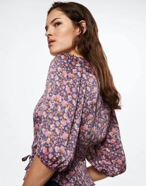 Mango Floral print blouse