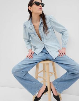 Denim Western Shirt blue