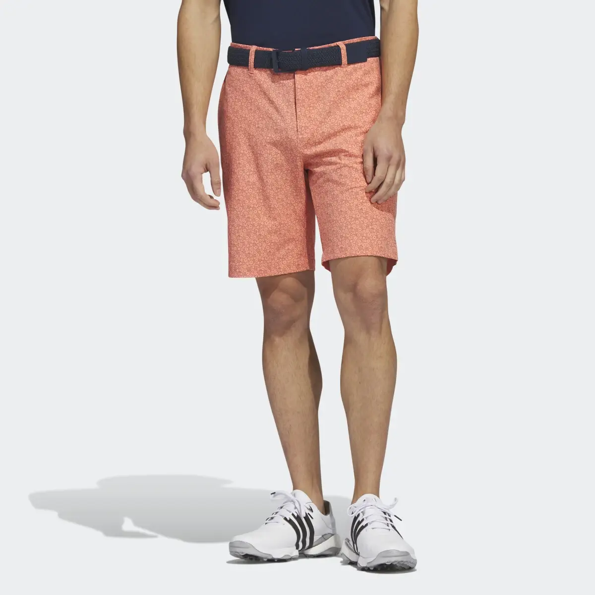 Adidas Ultimate365 Nine-Inch Printed Golf Shorts. 1