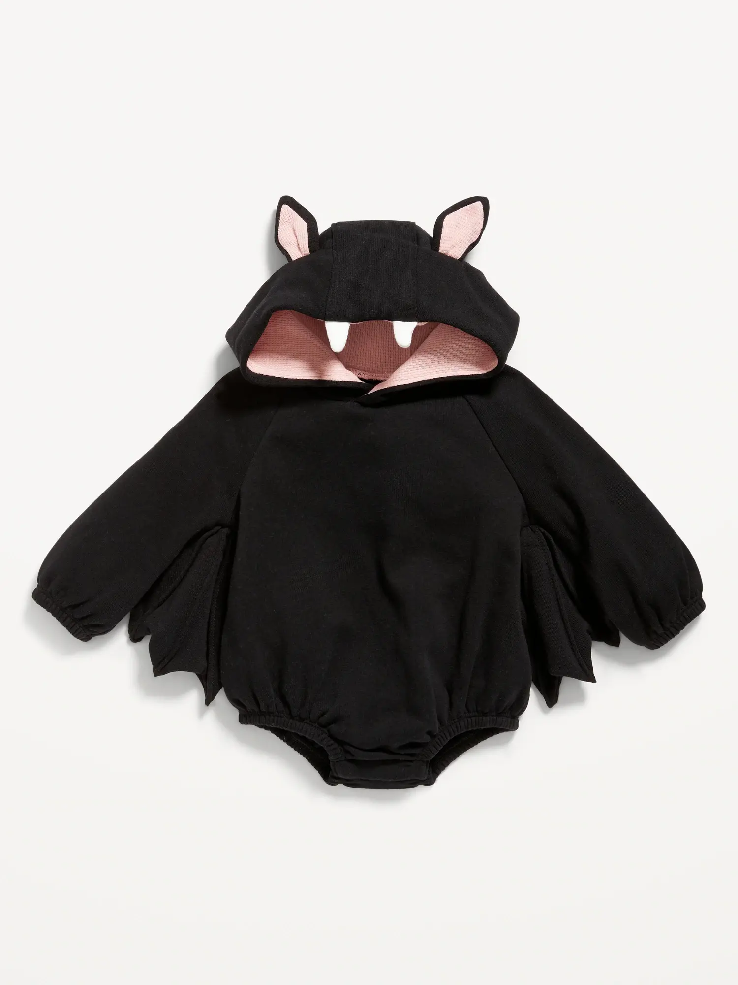 Old Navy Matching Unisex Bat Costume Hooded One-Piece Romper for Baby green. 1