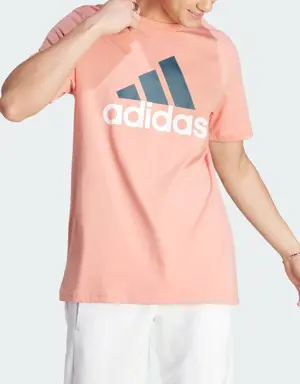 Adidas Playera Essentials Logo Grande Tejido Jersey