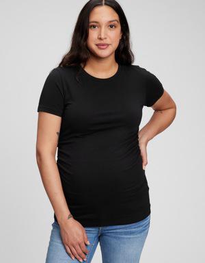 Gap Maternity Organic Cotton Vintage Crew T-Shirt black