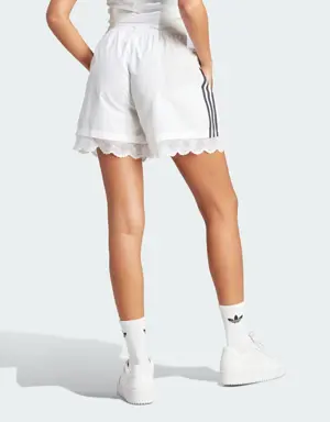 Lace Trim 3-Stripes Shorts