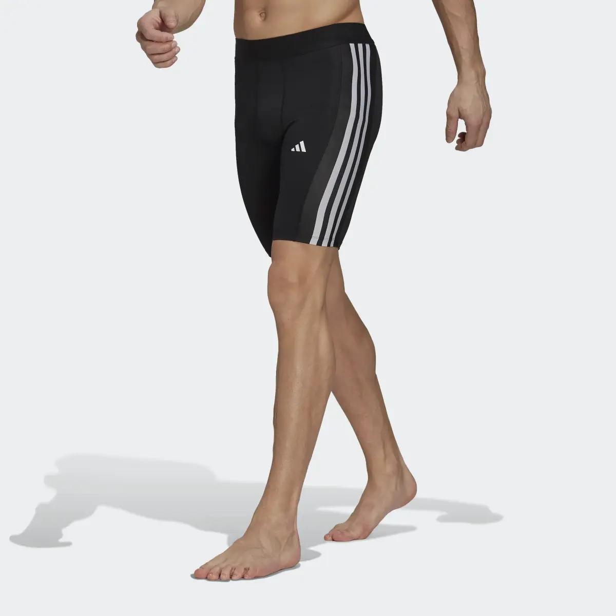 Adidas Techfit 3-Stripes Training Short Tights. 1