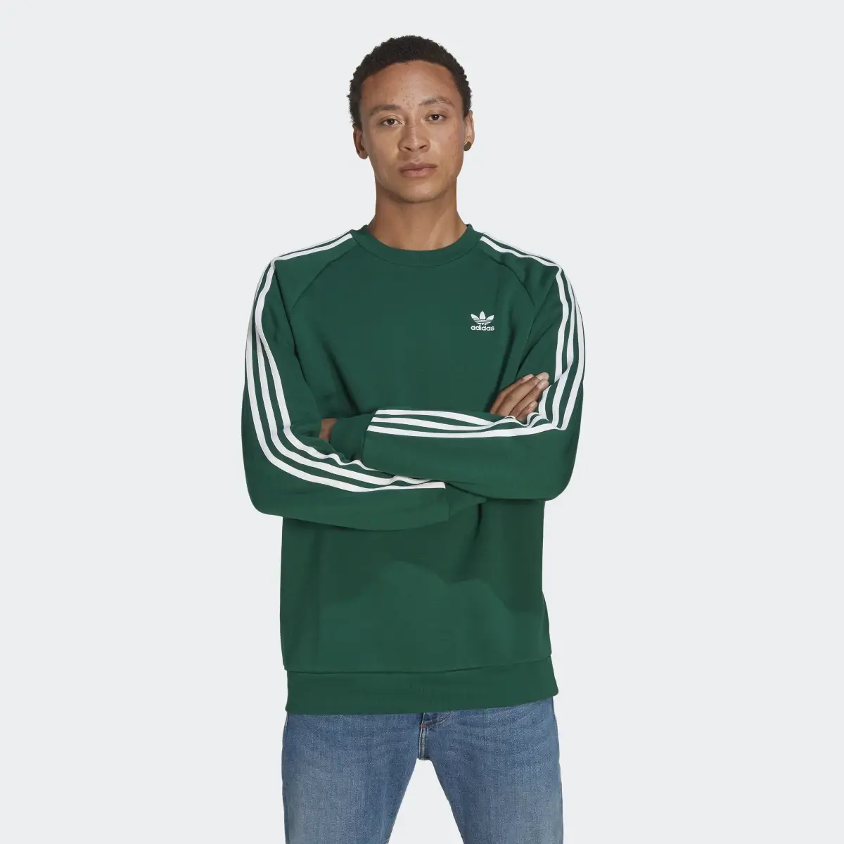 Adidas Adicolor Classics 3-Stripes Crew Sweatshirt. 2