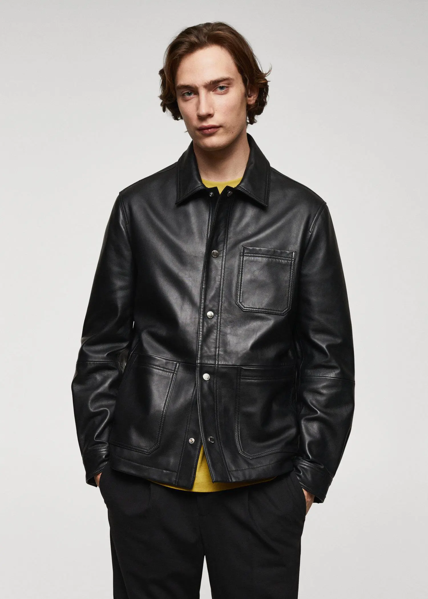 Mango 100% nappa leather jacket. 2
