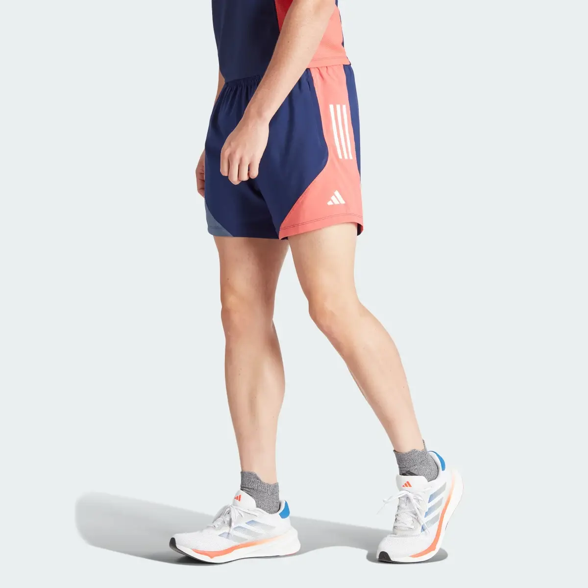 Adidas Own The Run Colorblock Shorts. 2