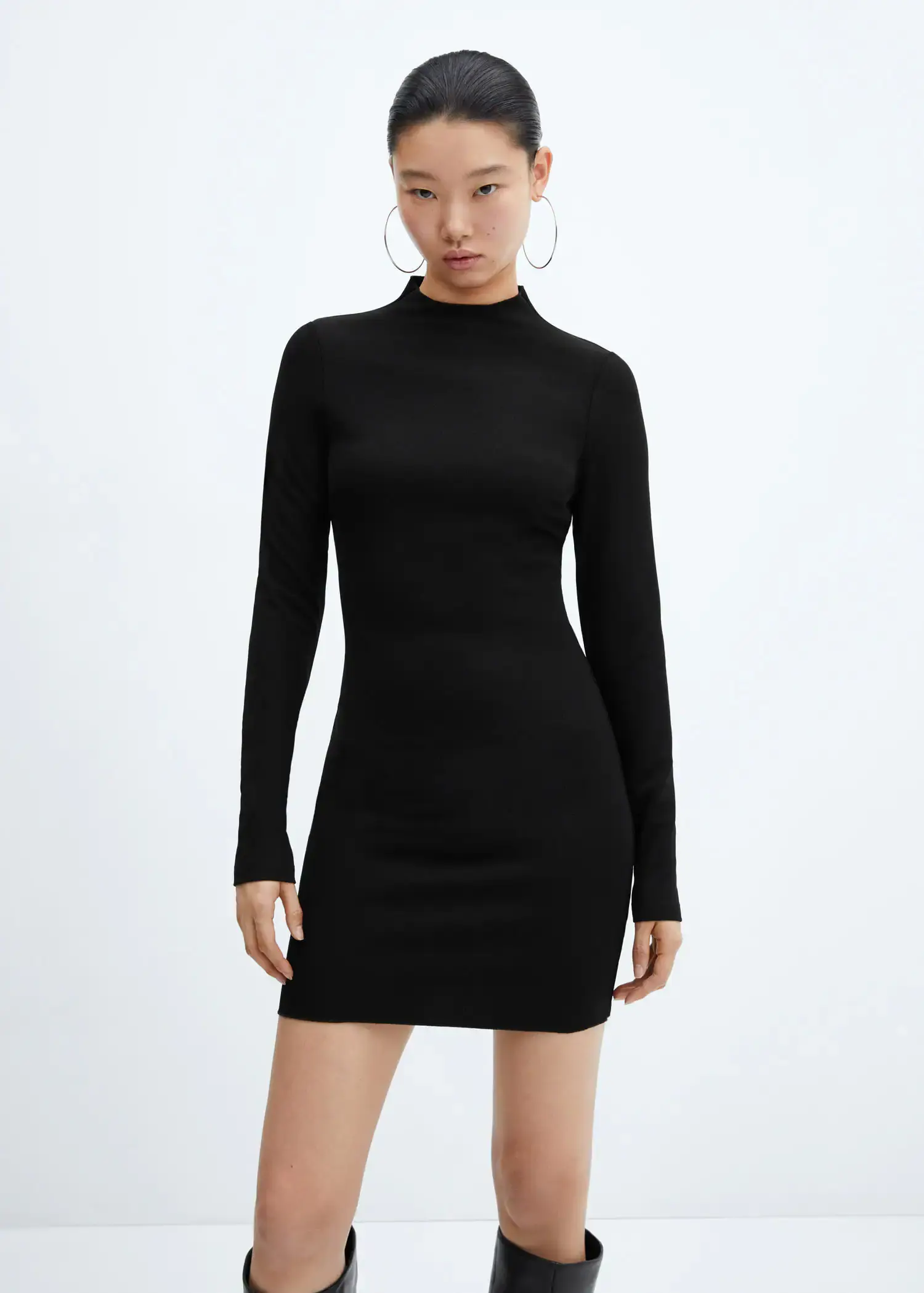 Mango Zip Knitted dress. 2