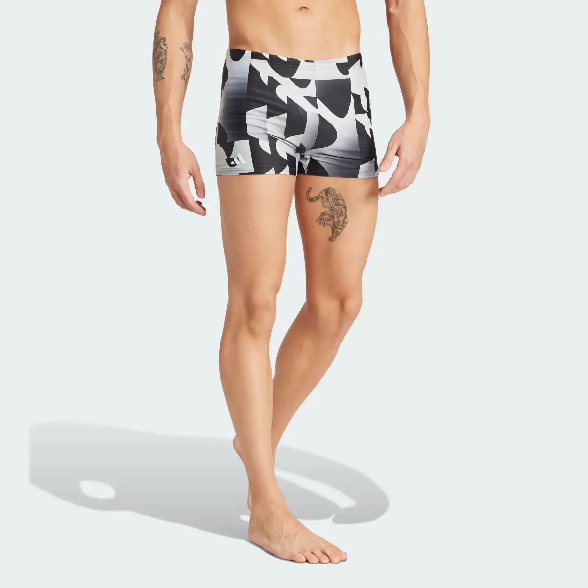 Adidas Allover Print Swim Boxers. 1