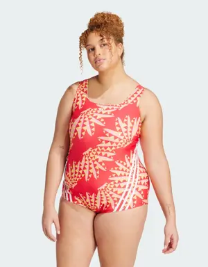 FARM Rio 3-Stripes CLX Swimsuit (Plus Size)