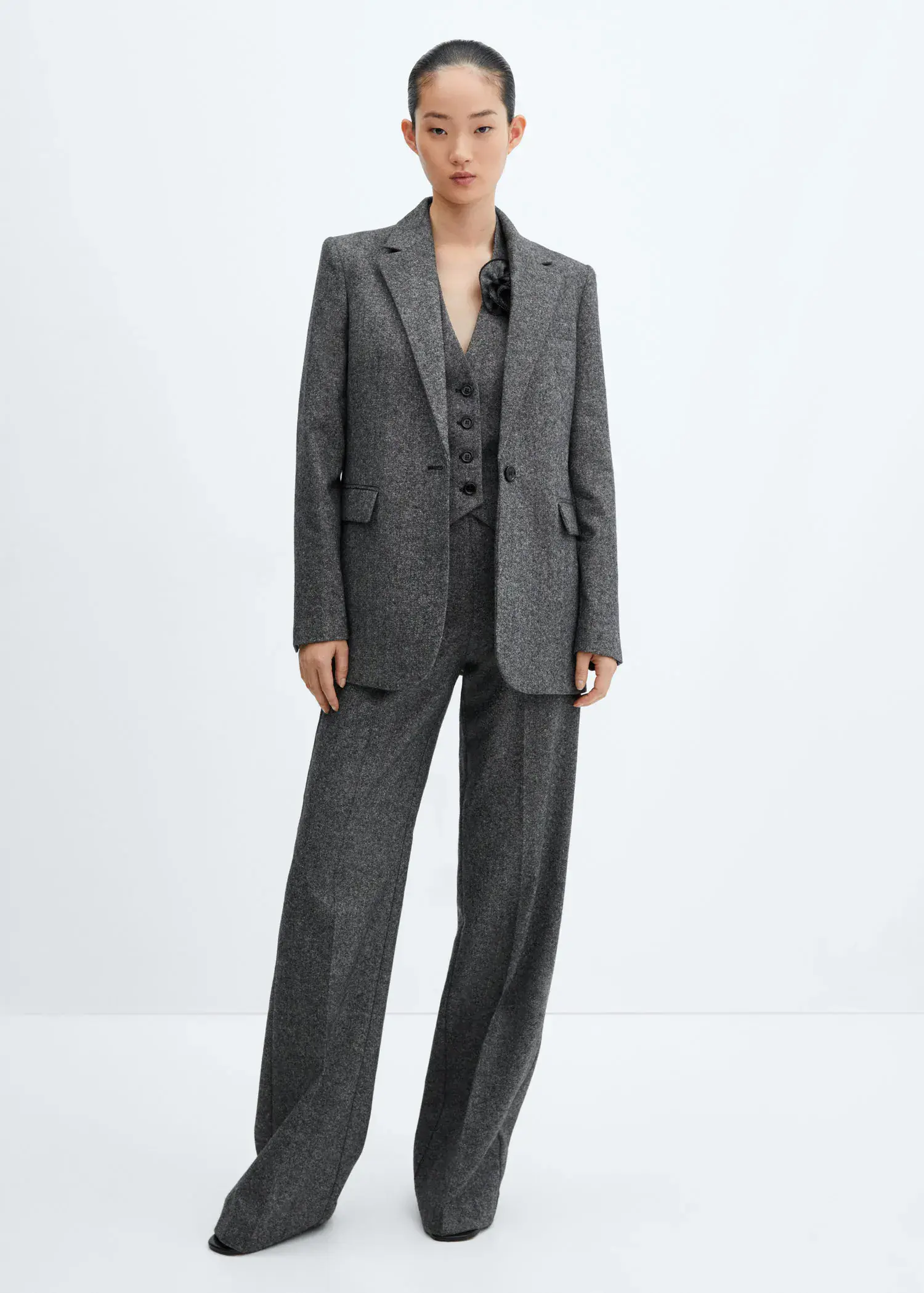 Mango Wool suit blazer. 3