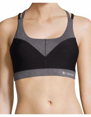 Women's Heather Block Racerback Bra