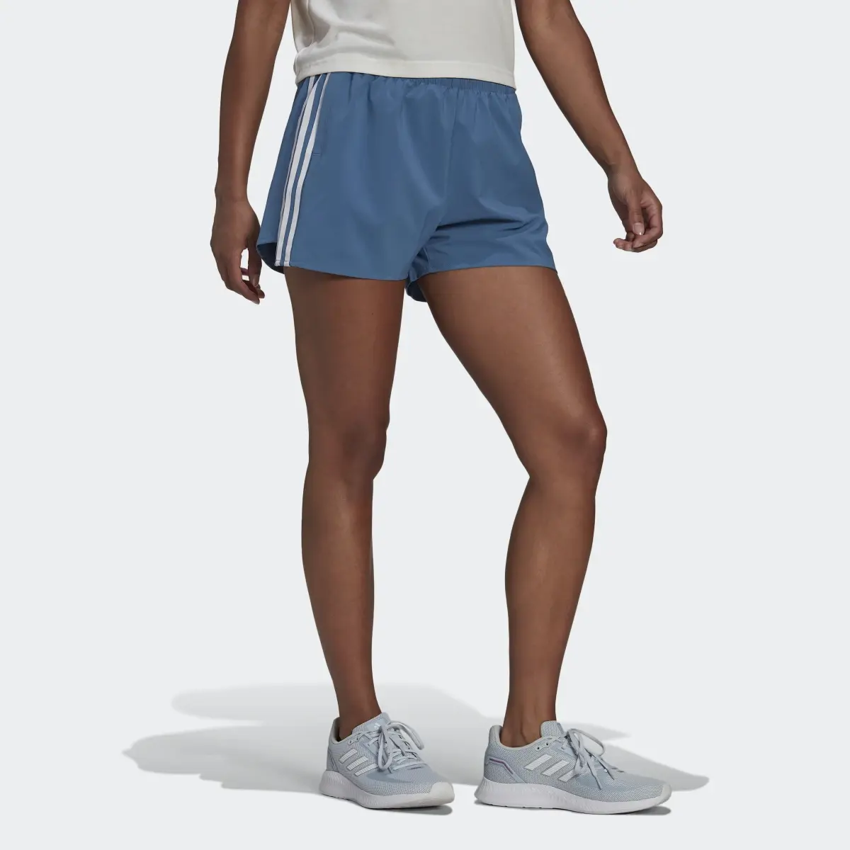 Adidas Primeblue Designed 2 Move Woven 3-Stripes Sport Shorts. 3