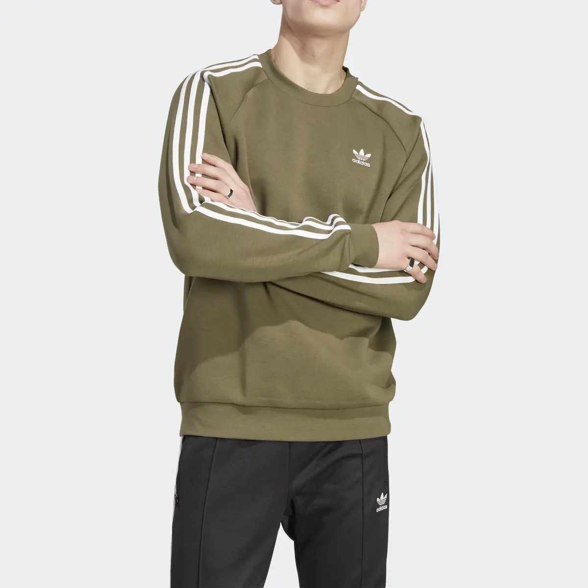 Adidas Adicolor Classics 3-Stripes Crew Sweatshirt. 1