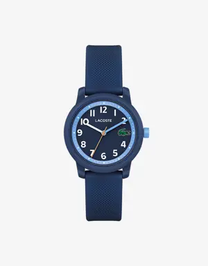 Relógio Lacoste.12.12 com pulseira de silicone e 3 ponteiros para criança
