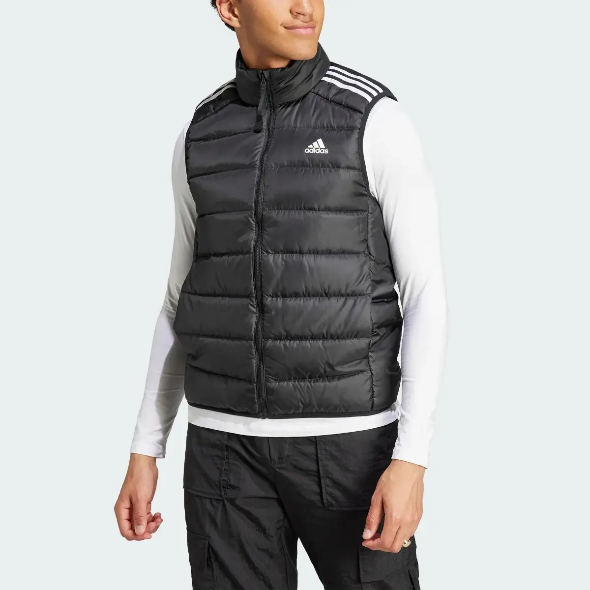 Adidas Essentials 3-Stripes Light Down Vest. 1