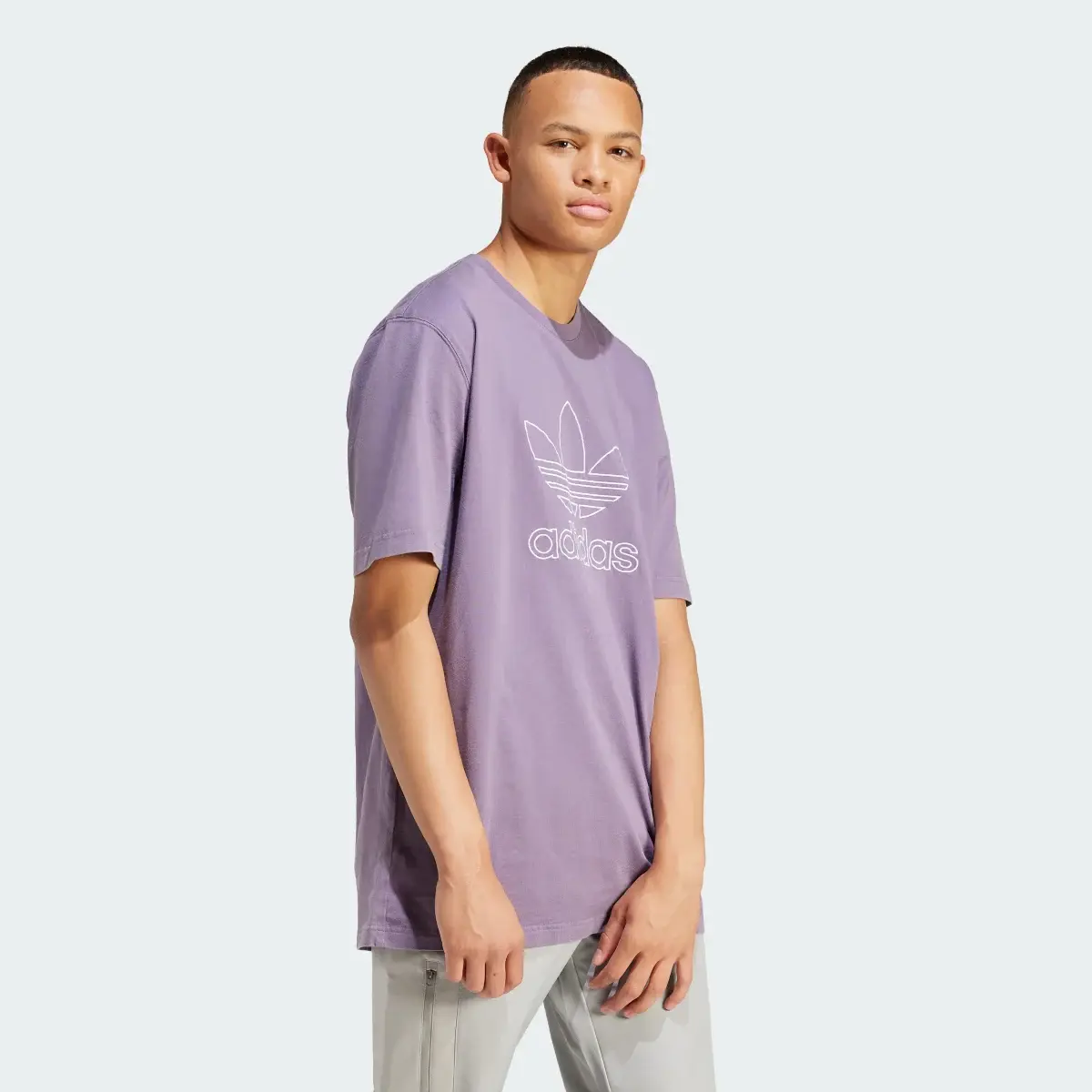 Adidas Adicolor Outline Trefoil Tee. 2