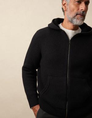 Enna Merino-Cashmere Hoodie Sweater black