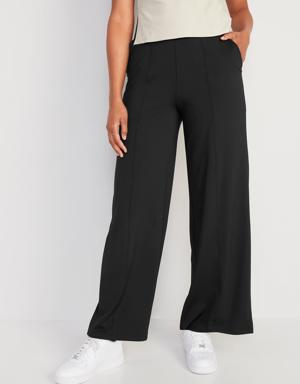 Old Navy High-Waisted PowerSoft Wide-Leg Pants black