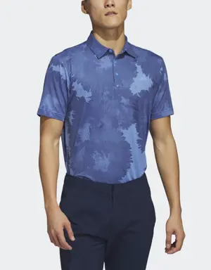 Flower Mesh Golf Polo Shirt