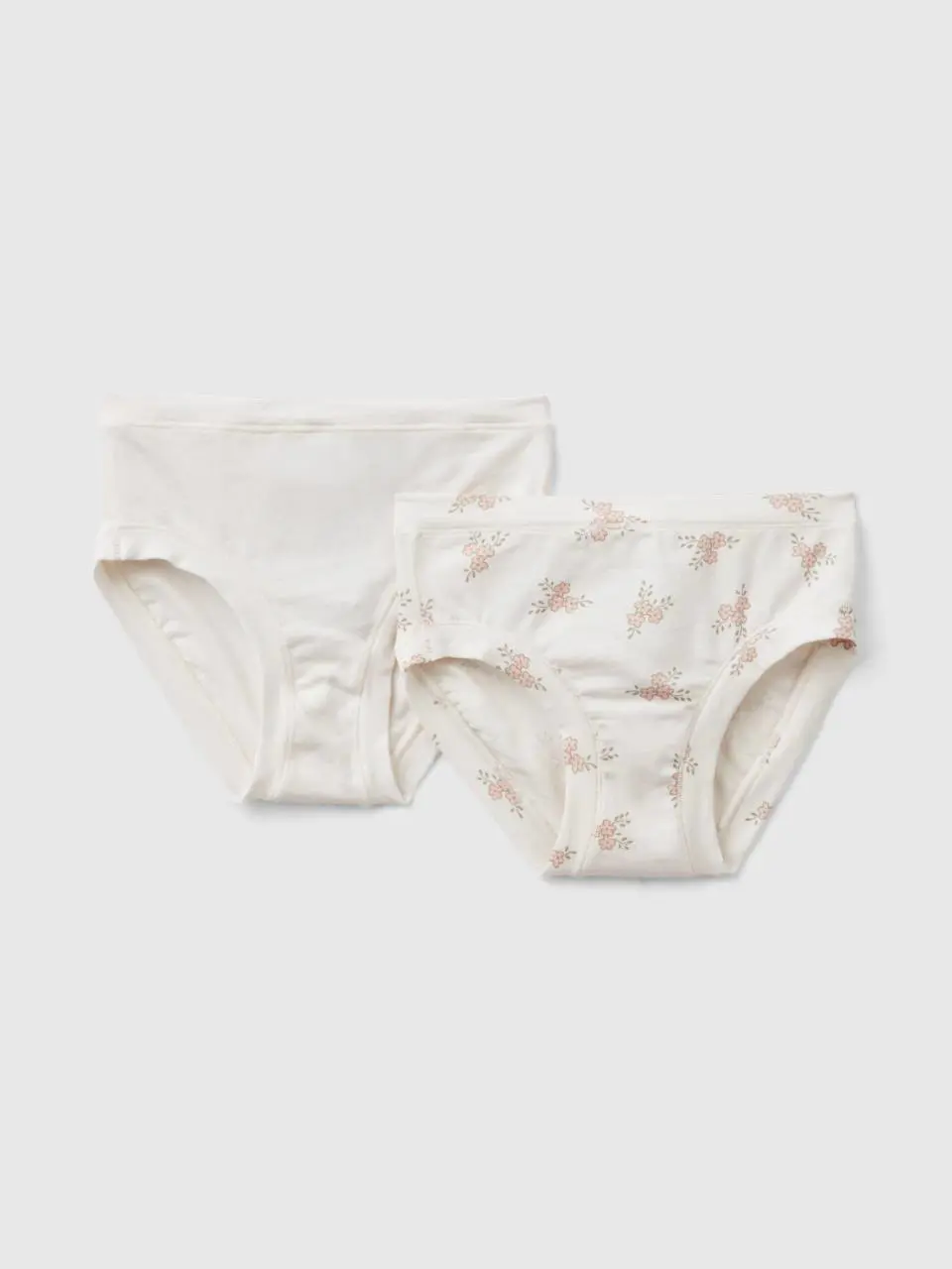 Benetton two pairs of underwear in stretch organic cotton. 1
