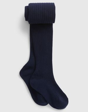 Fitilli Örme Külotlu Çorap