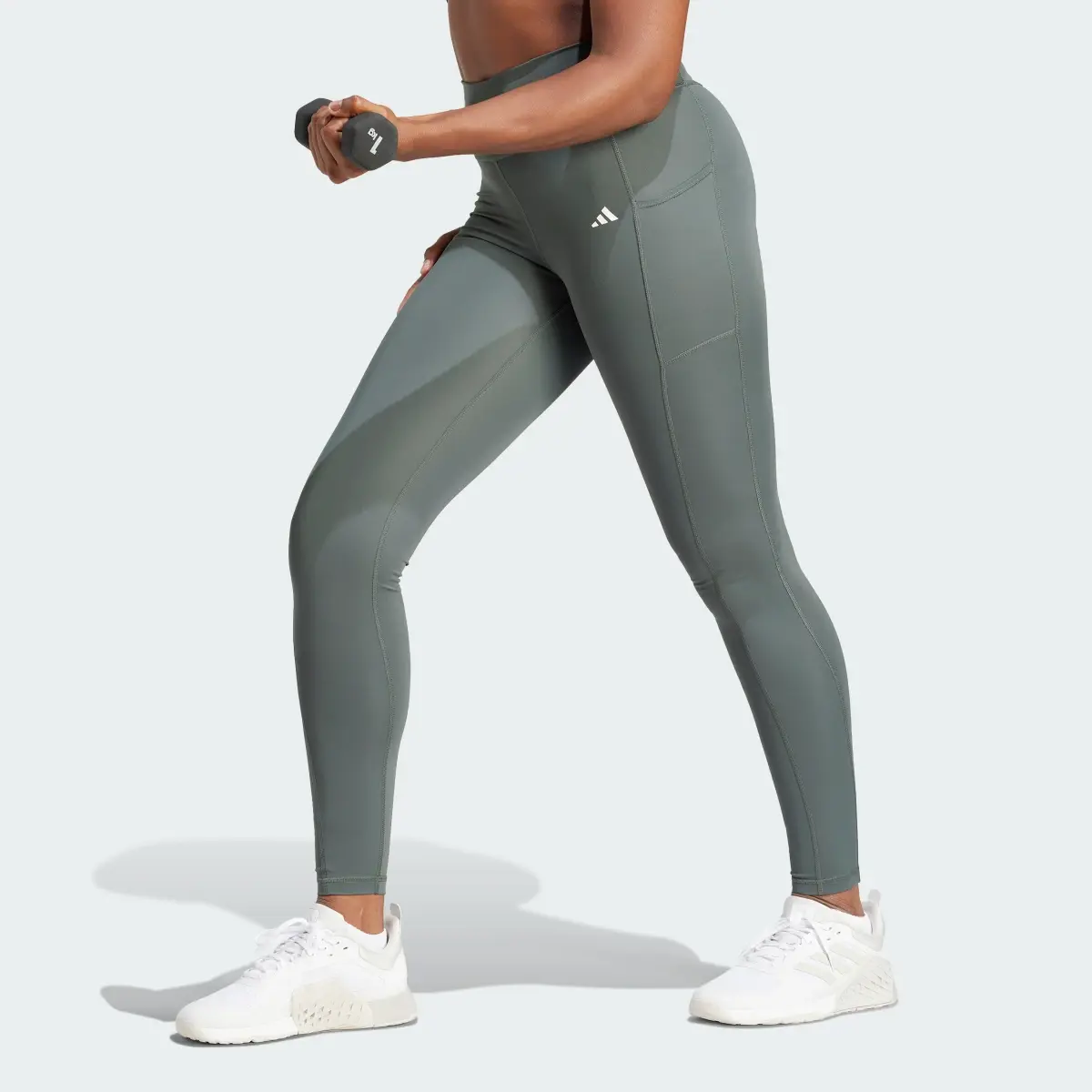 Adidas Optime Full-Length Leggings. 1