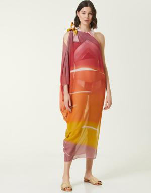 Colorblocked Desenli Tunik