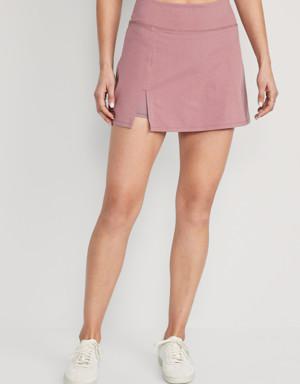 Old Navy Extra High-Waisted PowerChill Skort for Women pink