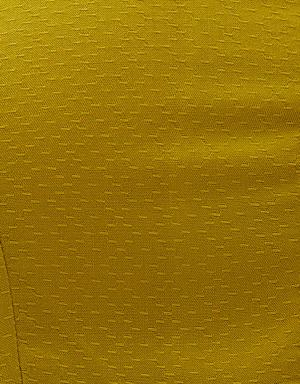 Sarı Düğmeli Crop Bluz