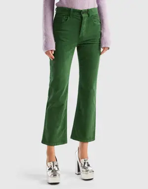 five pocket velvet trousers