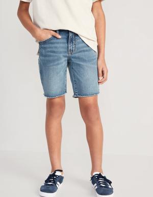 360° Stretch Pull-On Jean Shorts for Boys (At Knee) black