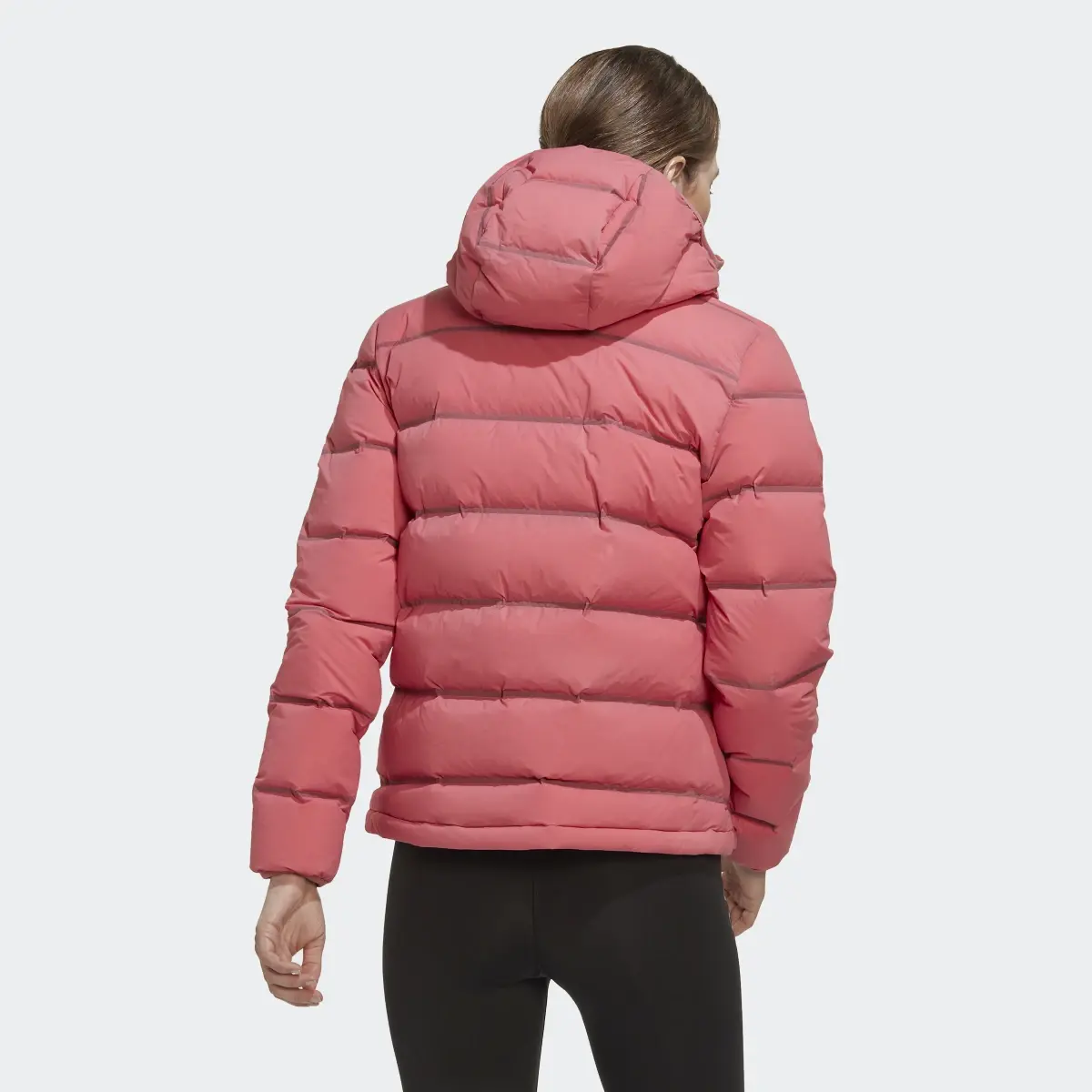 Adidas Helionic Stretch Hooded Down Jacket. 3