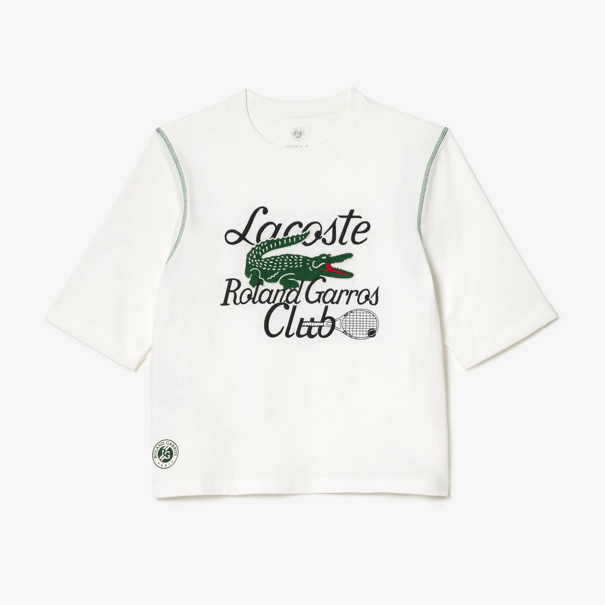 Lacoste T-shirt femme Lacoste Sport Édition Roland Garros en jersey épais. 2