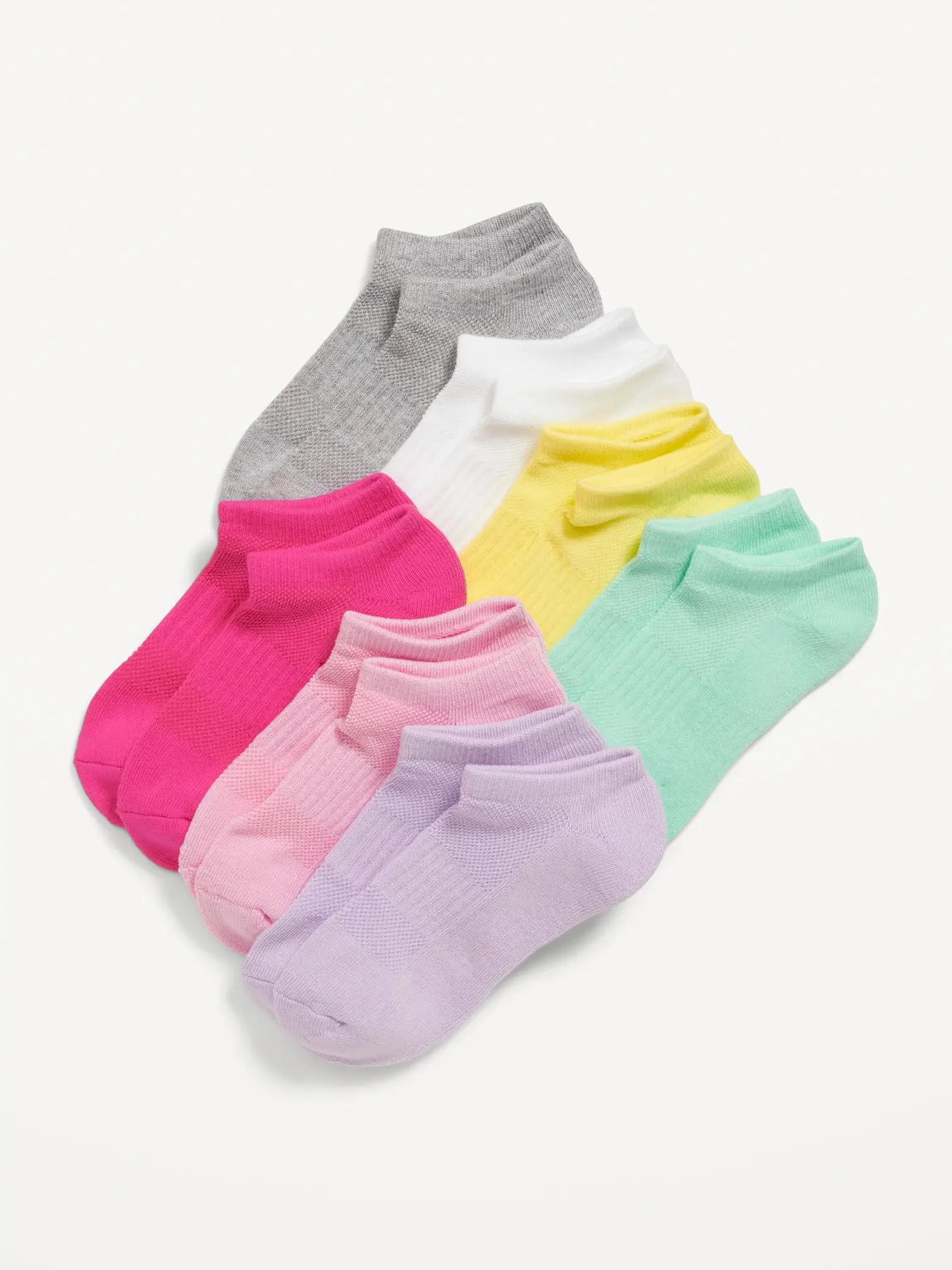 Old Navy Ankle Socks 7-Pack for Girls multi. 1