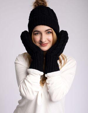 Black - Cozy Lined Hat
