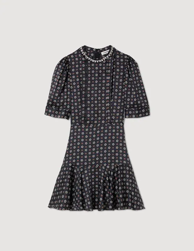 Sandro Short star-print dress. 2