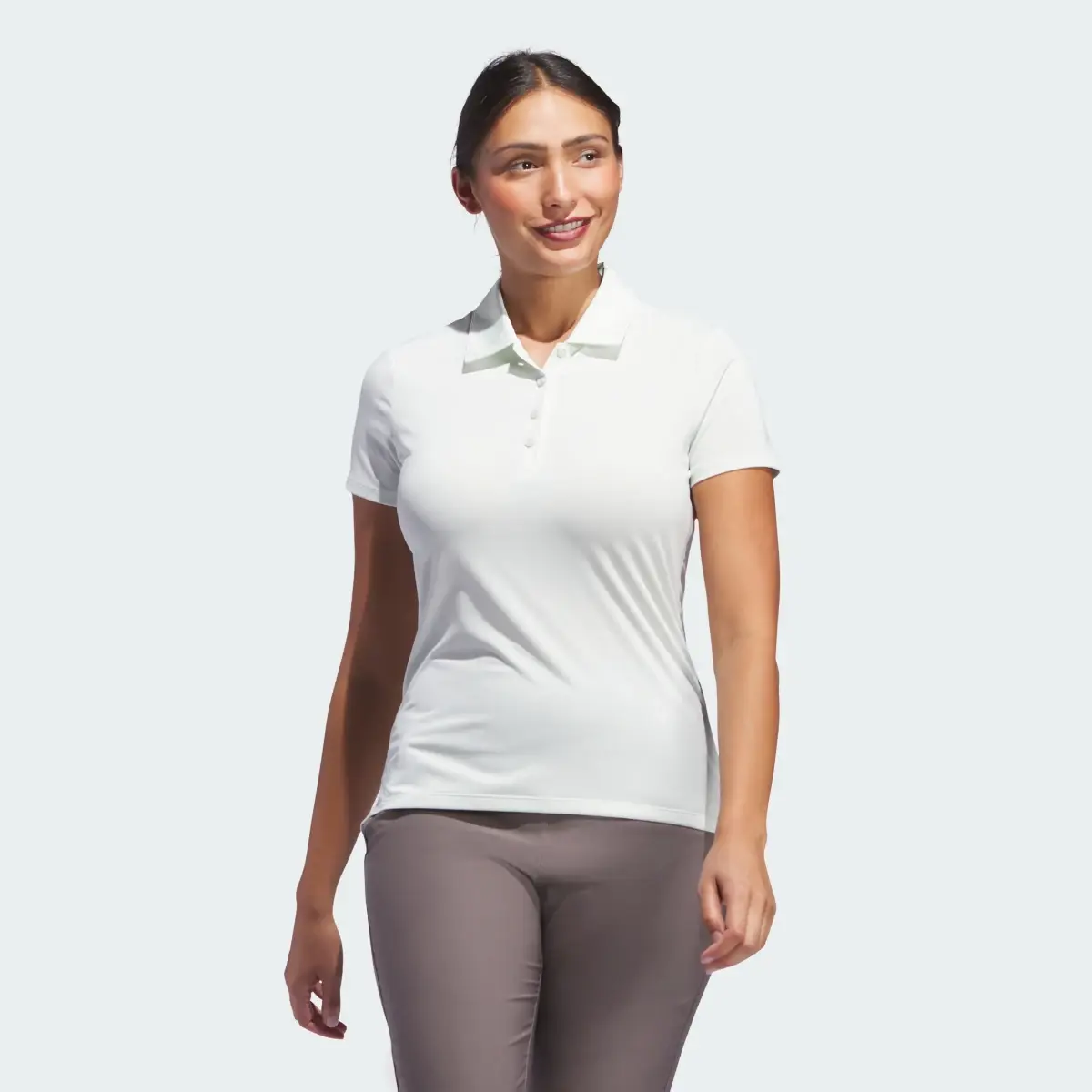 Adidas Ultimate365 Solid Short Sleeve Polo Shirt. 2