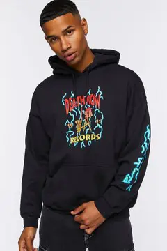 Forever 21 Forever 21 Death Row Records Graphic Hoodie Black/Multi. 2